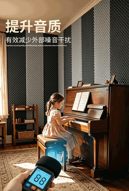 Soundproofing Cotton Self-Adhesive Wall Noise Reduction Engineering Wall Stickers Room Soundproof Panels Flame Retardant Wholesale Materials Anti-Noise detail 7