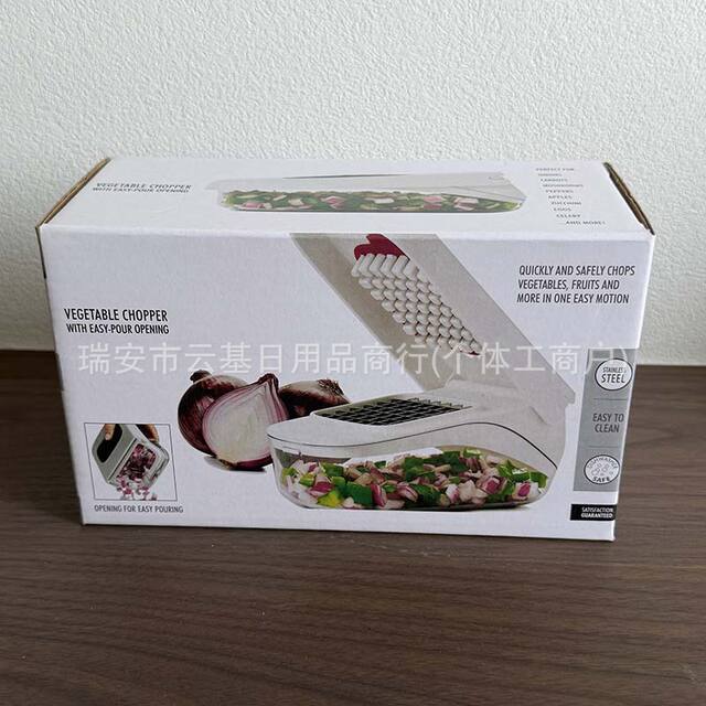Fruit and Vegetable Cutter, Multifunctional Kitchen Tool for Cutting Vegetables, Beans, and More, Multi-Purpose Machine for Chopping Onions, Peppers, and Mushrooms detail 2