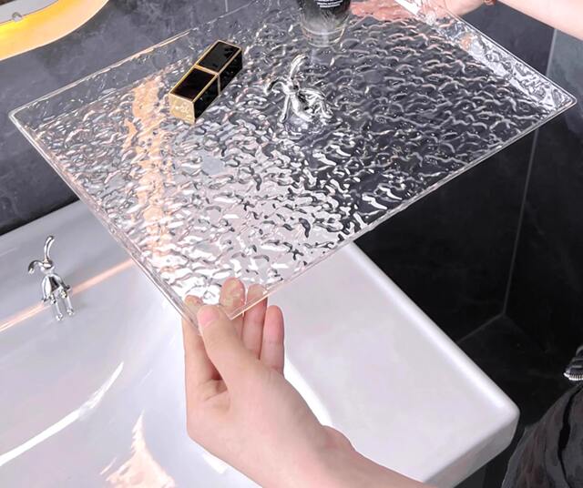 Tray Rectangular Living Room Household Light Luxury High-end Beauty Salon Acrylic New Tea Tray Water Cup Tea Set Fruit Tray detail 10