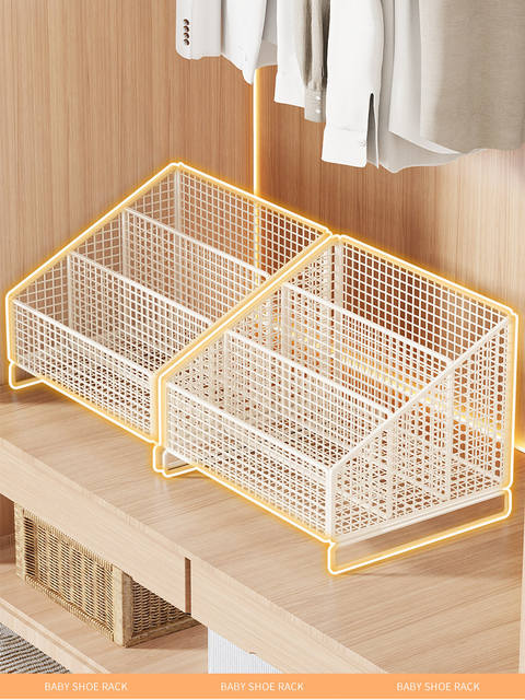 Multi-Layer Shoe Storage Rack for Children's Shoes in the Cabinet, Small Shoe Rack for Home Use in the Wardrobe, Layered Storage Rack for Baby Shoes detail 11