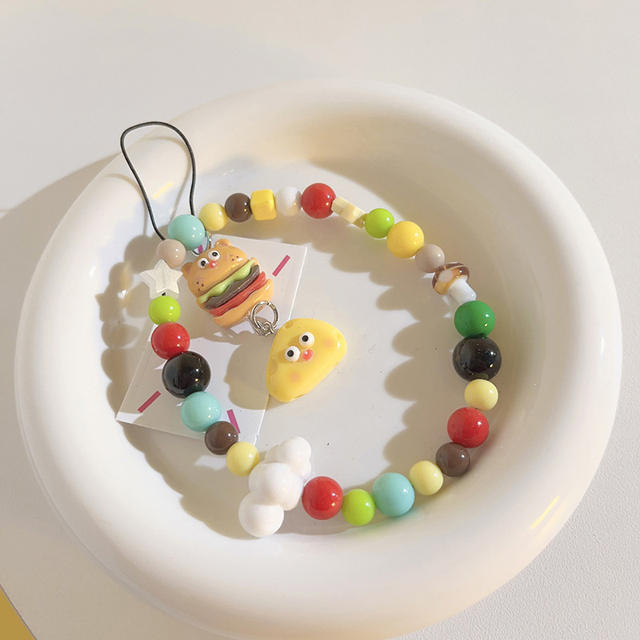 New Cross-Border Sweet Style Phone Lanyard with Fresh Beaded Design, Personalized Phone Chain, Ccd Camera Portable Accessory detail 7