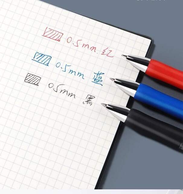 K35 Push Pen Wholesale 0.5mm Gel Pen Bullet Office Student Stationery Sign Pen Black Red Blue Refill detail 9