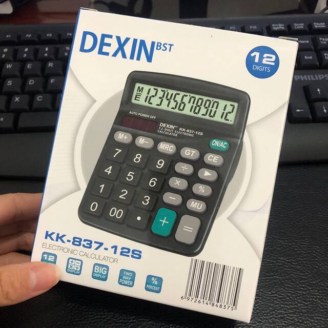 Office Supplies 837 Solar Calculator Dual Power Supply 12-Bit Large Display Accounting Computer Cross-Border Supply detail 12