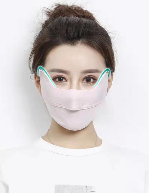 Summer new sun protection dust mask open breathable mask sun protection riding breathable Ice Silk cold feeling mask wholesale detail 3