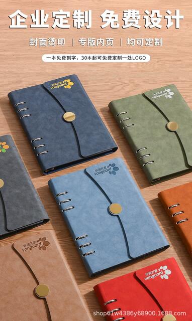 A5 Work Notebook, Cultural Creative Business Office Simple Ultra-Thick Notepad detail 3