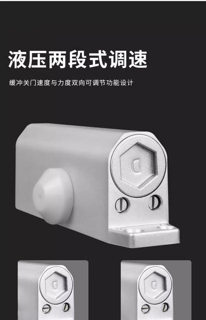Door Closer Hydraulic Buffer Door Closer Fire Door Special Silent Household Door Switch Artifact Pushing Door Closer detail 11