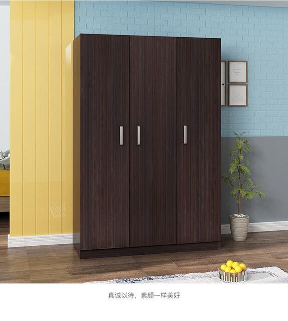 Simple Wooden Wardrobe for Home Use, Small Wooden Cabinet for Assembly, Storage Cabinet for Rental Housing, Solid Wood Furniture detail 9