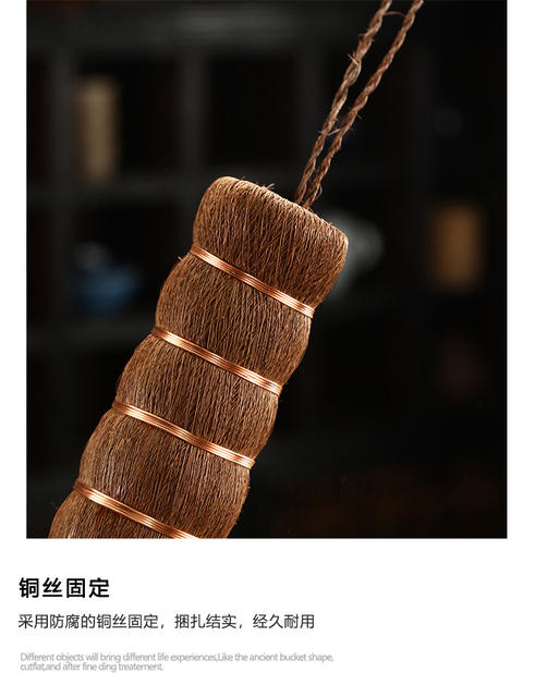 Brown Brush Handmade Tea Brush Kung Fu Tea Set Accessories Zizhu Tea Brush Creative Brush Natural Brush Wholesale detail 7