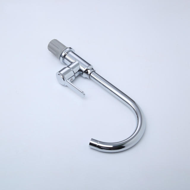 Kitchen Faucet Hot and Cold Stainless Steel Sink Faucet Perforated Ball Joint Large Curved Sink Hot and Cold Faucet detail 5