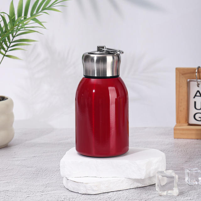 Premium Mini Pocket Cup with Handle, 304 Stainless Steel Thermos Cup, Stylish Portable Gift Water Bottle detail 11