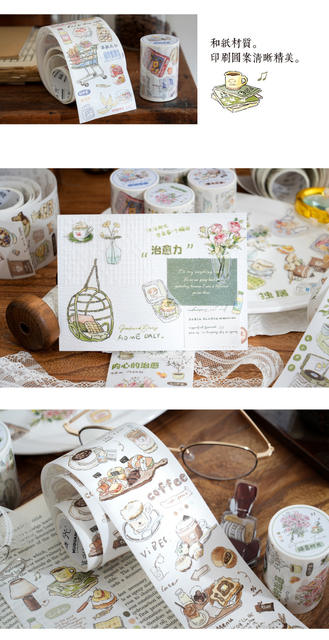 Twilight special oil tape slow life diary series hand account decoration retro European DIY base collage 4 detail 7