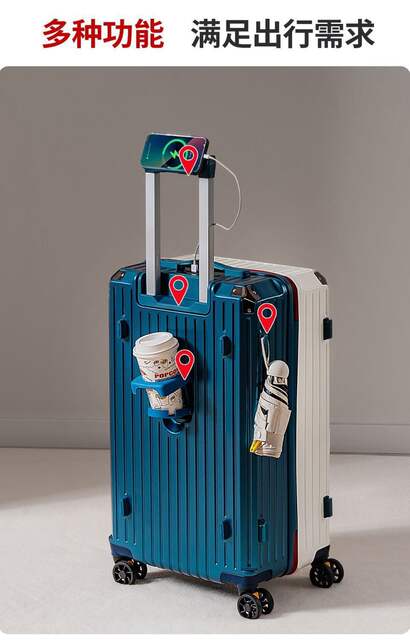 High-Looking Luggage Suitcase, 20-Inch Universal Wheel Trolley Case, Female Password Box, Checked-In Suitcase, Dual-Purpose, Lightweight and Sturdy Travel Suitcase detail 5