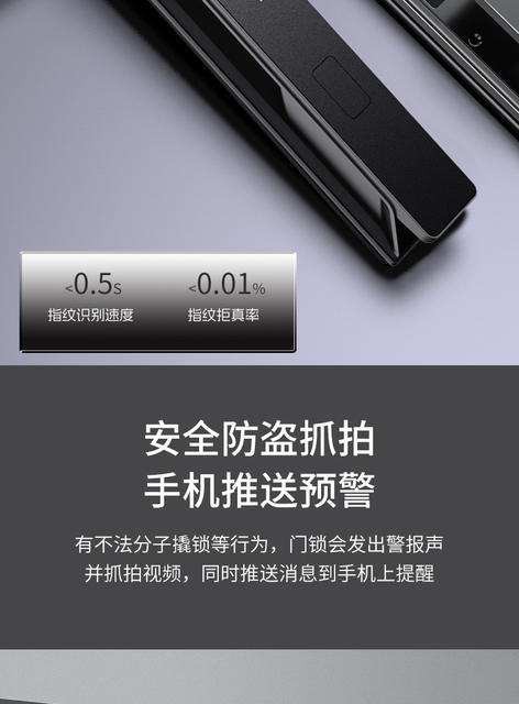Tuya Smart Lock, Home Smart Door Lock, Fingerprint Lock, Fingerprint Password Lock, Entry Door Lock, Anti-Theft Door Lock, Cross-Border detail 9