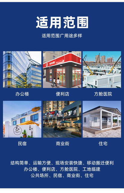 Container Houses, Prefabricated Integrated Houses, Portable Houses, Outdoor Construction Site Temporary Housing, Movable Houses, Quick Assembly detail 9
