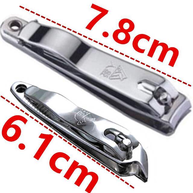 [Genuine goods] Strong Man nail clippers stainless steel nail clippers large flat mouth household nail clippers manicure tools wholesale detail 11