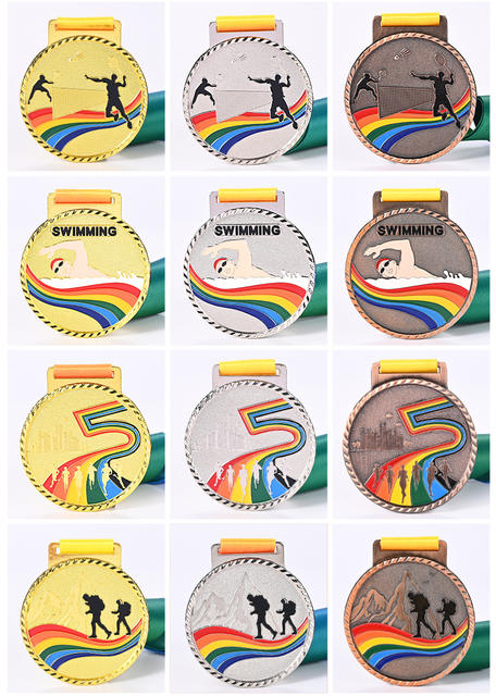 Metal Medal Customized Marathon Medal Listed Gold Medal Customized Kindergarten Games Primary School Medal Prizes detail 10