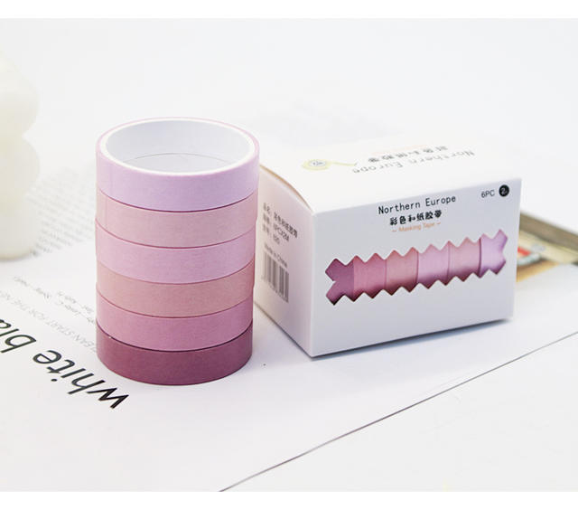 Rainbow and paper tape diy creative small fresh hand account tape gift set ins hand account sticker manufacturers wholesale detail 11