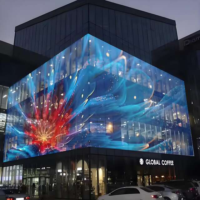 Transparent Screen Led Full Color Display Led Crystal Film Screen Glass Curtain Wall High Light Transmittance Screen Flexible Screen Manufacturer detail 10