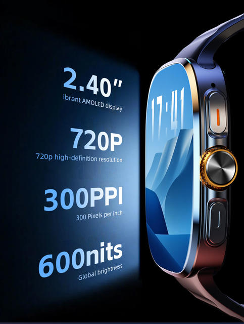 Cross-Border Wide-Screen Card-Insertable M99 Smart Watch 5g Global Communication 2.4inch Waterproof Rotating Camera Google Phone Watch detail 9