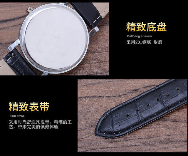 Xiangshiman AMROA in stock wholesale watch men's automatic non-waterproof middle-aged Korean quartz non-mechanical watch detail 8