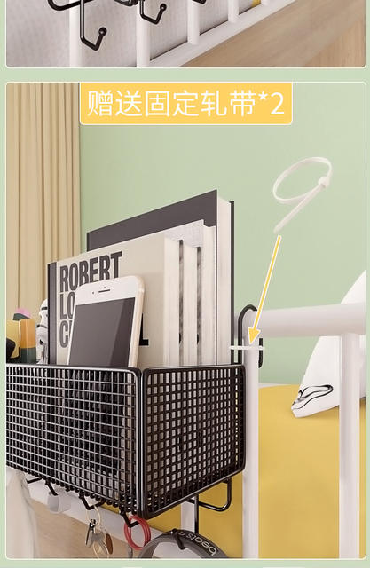 Dormitory Bedside Hanging Basket Bedside Storage Rack Without Punching College Students Bunk Bed Snack Rack Dormitory Storage Basket Tools detail 10