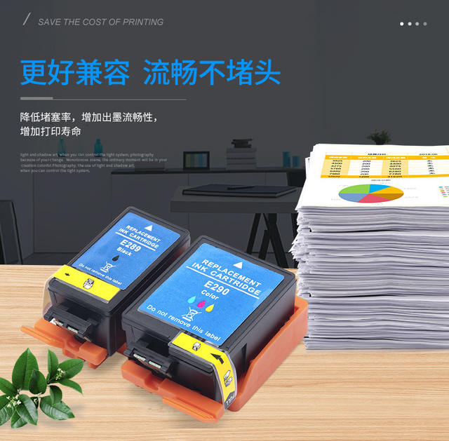 Suitable for Epson Epson Wf-100 Wf-110 Ink Cartridges T289 Black T290 Colorful T2950 Maintenance Box detail 5