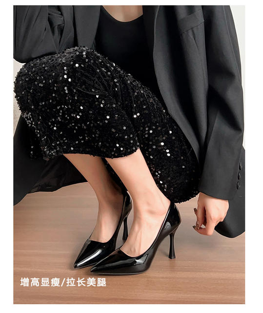 Sports-Style High-Heeled Shoes for Women That Are Comfortable to Wear for Long Periods of Time, 2026 Spring and Autumn Elegant Pointed-Toe Stiletto Work Shoes detail 12