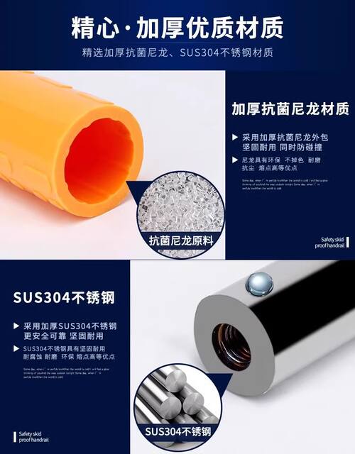 Bathroom Safety Anti-Fall Handrails Bathroom Barrier-Free Toilet Anti-Slip Railings Toilet Stainless Steel Disabled Elderly detail 4