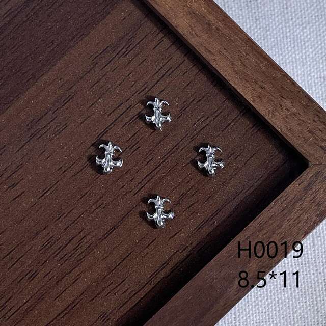 Nail Art Metal Accessories Wholesale for Export, Silver Alloy Cross 456, Punk Style Nail Art Wholesale detail 12