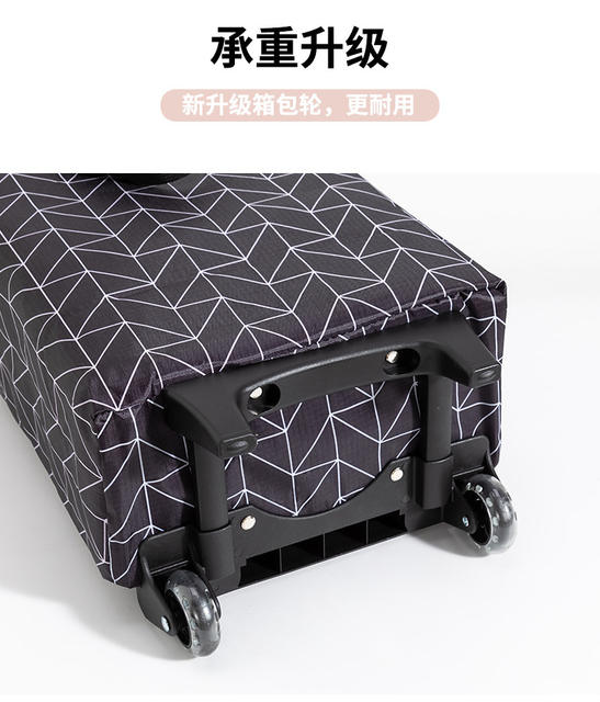 Trolley Shopping Cart Supermarket Grocery Shopping Trolley Portable Foldable Trailer Home Shoulder Express Trolley detail 6