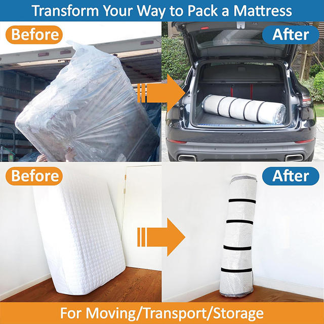 Cross-Border Mattress Vacuum Compression Bag Extra Large Thickened Sealed Latex Mattress Compression Moving Storage Vacuum Bag detail 5