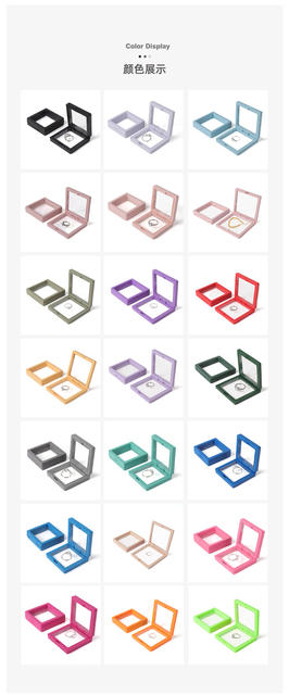 Pe Film Suspension Box Jewelry Box Ring Bracelet Necklace Display Box Anti-Oxidation Storage Box Jewelry Box detail 9
