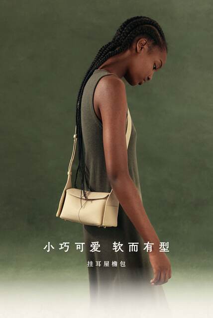 Songshan Xia Series Mini Eaves Bag Made of Top-Layer Cowhide for Commuting, Hobo Bag, Crossbody Bag for Women detail 1