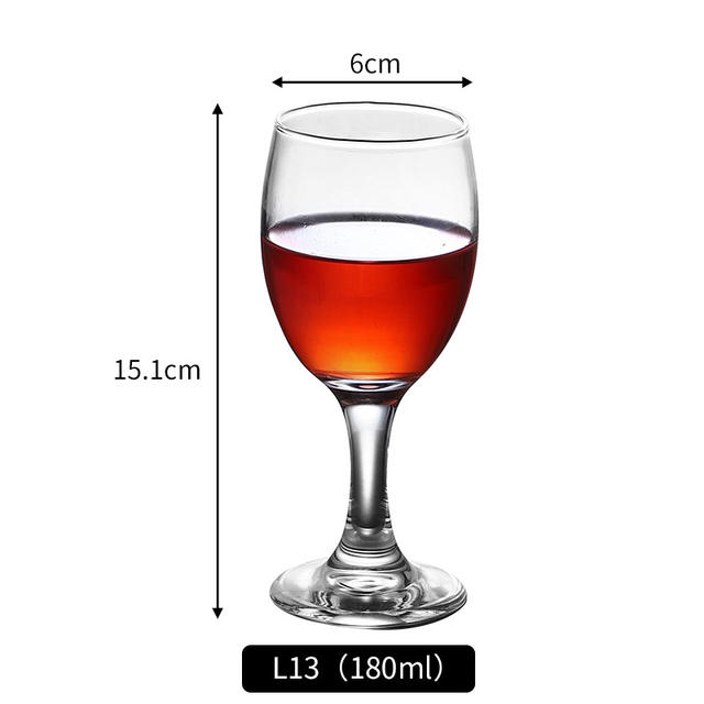 Wholesale Glass Red Wine Glass Goblet Wine Glass Household Hotel Banquet Red Wine Set detail 5