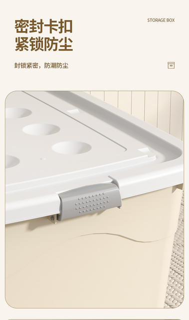 Plastic storage box extra large quilt storage box toy storage box clothes home finishing box wholesale detail 4