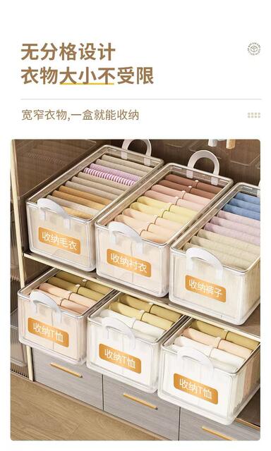 Clothes Storage Box Household Pvc Material Transparent Wardrobe for Clothing Foldableing Storage Basket Frame Artifact Organizing Box detail 5