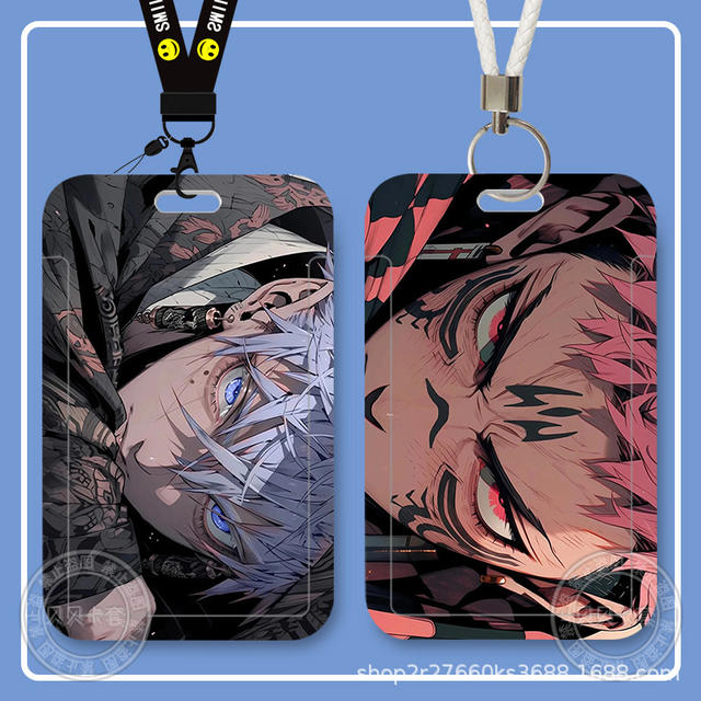 Jujutsu Kaisen Peripheral Student Slider Meal Card Bus Card Id Card Protective Cover Access Control Campus Card Holder Storage detail 8