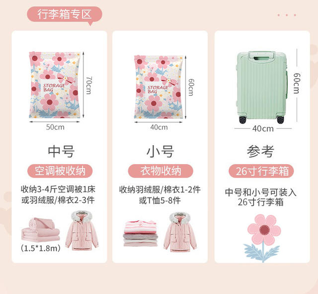 Vacuum Compression Bag, Thickened New Model, Vacuum Storage Compression Bag for Clothes, Quilts, Storage Bag for Home Use, Extra Large Size detail 4