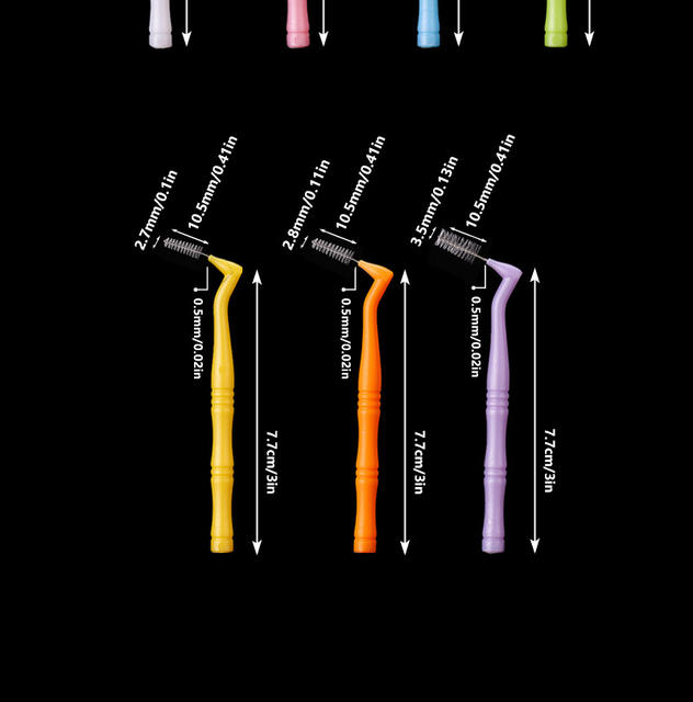 L-Shaped Interdental Brush 10/20/50 Pieces, 7-Shaped Bristles for Deep Cleaning between Teeth, Specialized Soft Bristles for Interdental Gaps detail 7