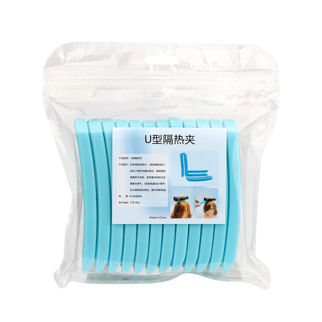 Cross-Border New Model 2025 Hair Salon Hot Perm U-Shaped Heat Insulation Clip Hairstylist Perm Pad Lightweight Hairdressing Tool