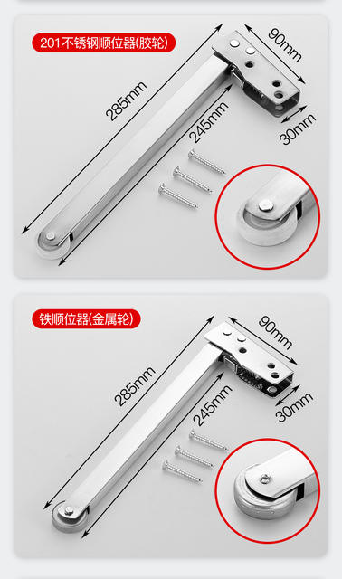 Fire Door Sequential Closer Stainless Steel Swing Door Fire Door Double Door Fire Sequence Device for Side-By-Side Doors detail 7