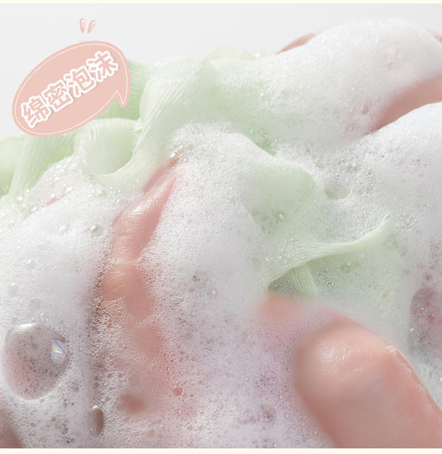 Large Luxury Bath Soap Ball with Ribbon, Super Soft Bath Flower That Doesn'T Fall Apart, Perfect for Scrubbing and Bathing, a Must-Have for Women detail 9