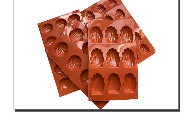 Spot Madeleine mold shell cake mold silicone cake mold scallop cookie mold diy baking tools detail 6