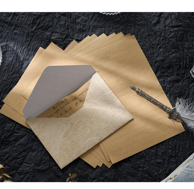 Morning foam gilded envelope letterhead suit channel style relief texture handwritten love letter valentine's day paint envelope detail 9