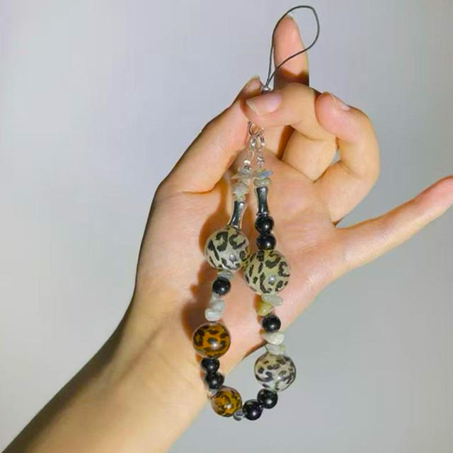 New Cross-Border Sweet Style Phone Lanyard with Fresh Beaded Design, Personalized Phone Chain, Ccd Camera Portable Accessory detail 12