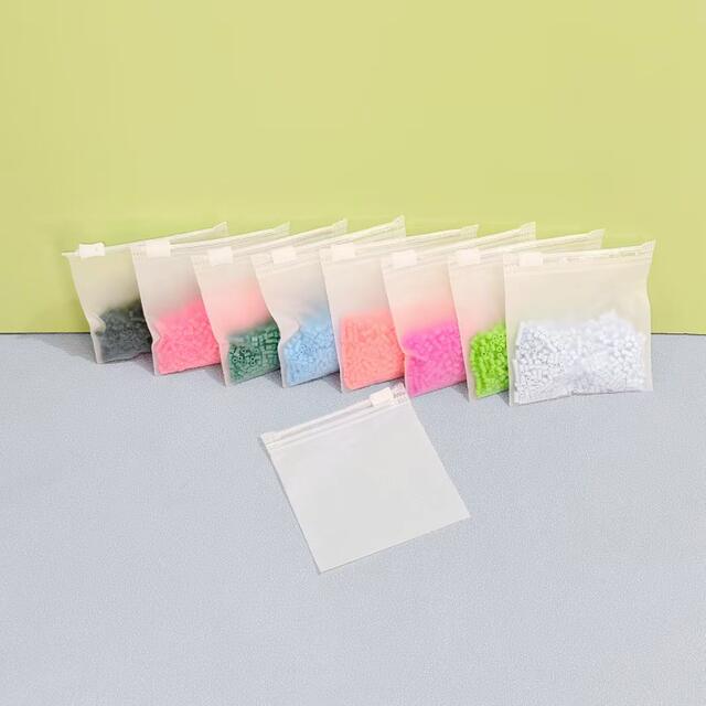 8*8 Bead Sorting Storage Bags Wholesale, Frosted Zipper Bags DIY Bead Refill Packs, Sorting Bags for Finished Products detail 5