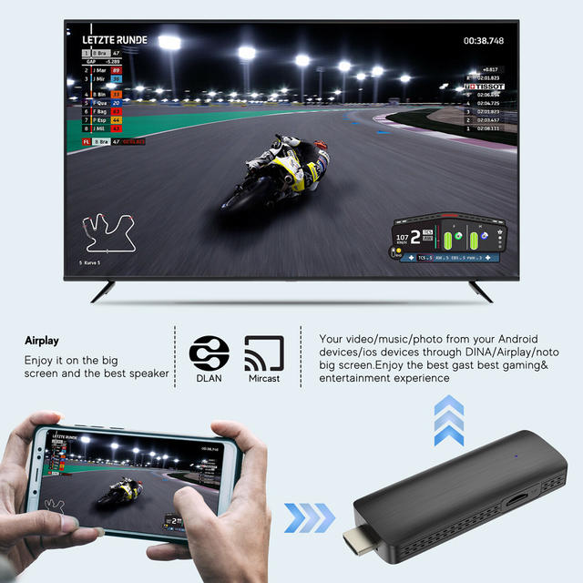 Foreign Trade ATV D6 TVSti Android Network Player 4K HD Display Dual Frequency WIFI Connection Quanzhi H313 detail 6