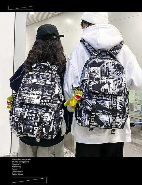 Backpack Men's Large Capacity Waterproof Computer Backpack Outdoor Camouflage Sports Leisure Travel Bag College Student Schoolbag detail 2