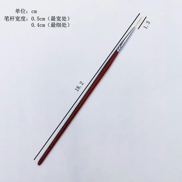 Factory Direct Sales Nail Art Drawing Pen Wooden Pole Thin Drawing Pen Hook Line Pen Color Painting Flower Pen Bjd Facial Pen Wholesale detail 8
