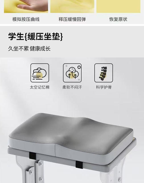 Free Label-Free Student Anti-Slip Seat Cushion, Office Beauty Cushion, Exam Cushion, Art Student Height-Increasing Memory Foam Cushion detail 9